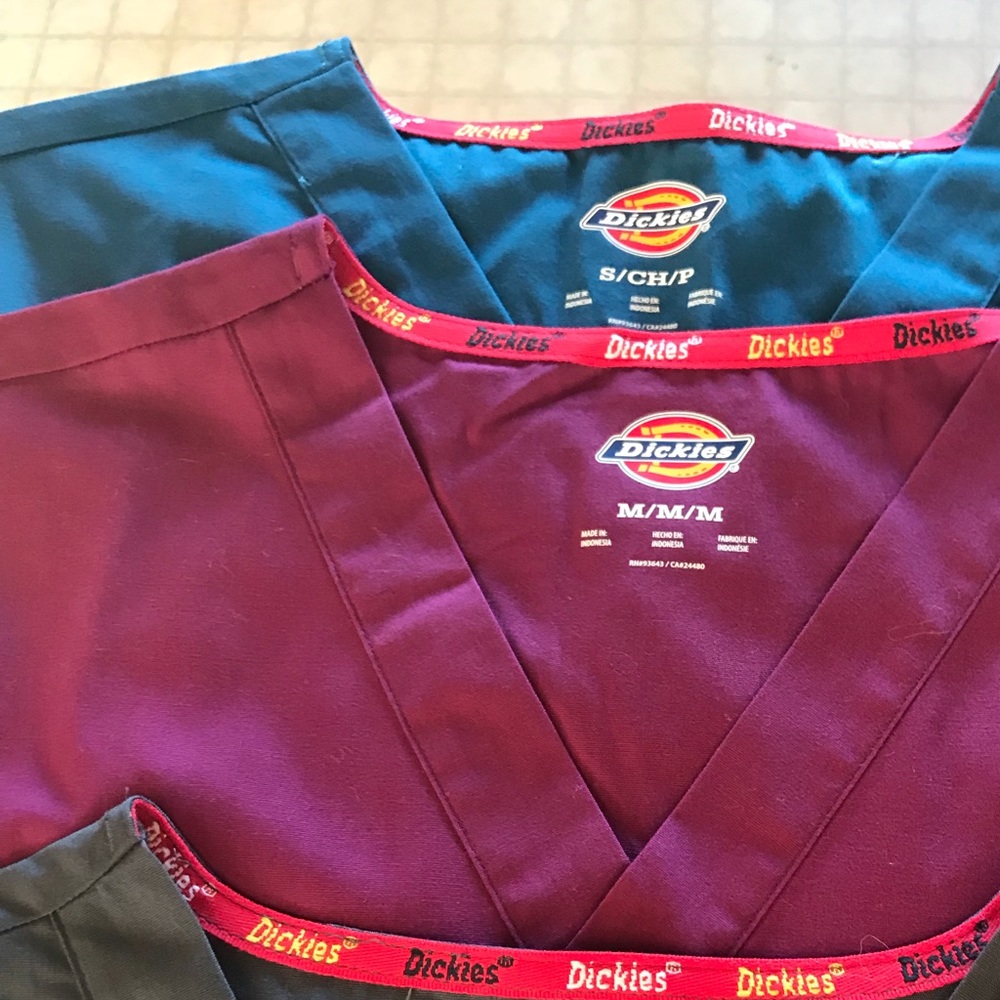 NWT Dickies unisex scrub tops